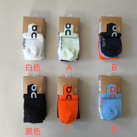 On Breathable Macaron-Colored Mid-Calf Sports Socks 3-Pair Pack-6704  