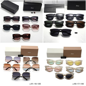 New Dior Luxury Cat-Eye Butterfly Sunglasses with Diamond Accents-6724  