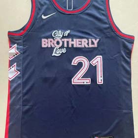 NBA Maxi City Edition Black Embroidered Quick Dry Vest Basketball Jersey(12 styles)-1998