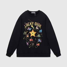 Dior New Long Sleeve Colorful Printed Round Neck Casual Top(15 styles)-2153