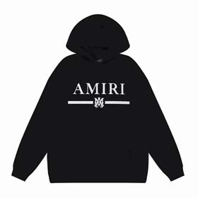 AMIRI Simple large logo print hooded bottoming shirt(17 styles)-2198