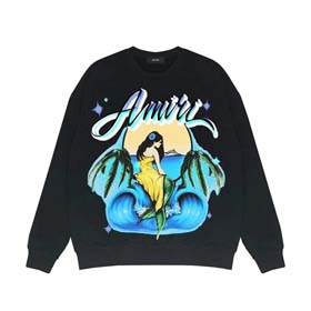AMIRI Retro simple cheetah print crew neck top(14 styles) -2206