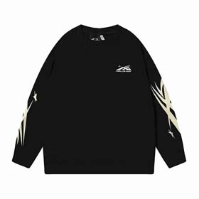 HELLSTAR Hell Star Kylin Arm Print Terry Casual Sweatshirt(40 styles)-2212
