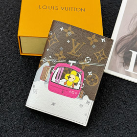 Louis Vuitton lv letter pattern passport holder-3532
