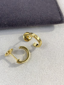 Cartier letter screw narrow earrings-0557  